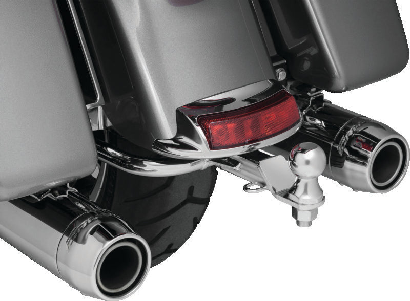 Kuryakyn 7657 Receiver Hitch for 2014-Up Harley-Davidson Touring Models, Black and Chrome
