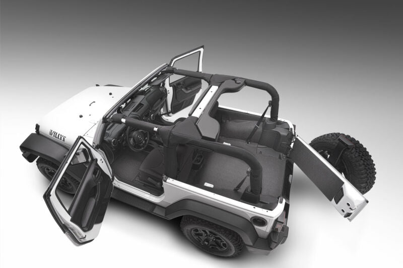 Husky Liners Guardian Impact Jeep Liner for 2011-2013 Jeep Wrangler JK – Full Coverage Floor and Cargo Protection with ImpactCore Technology