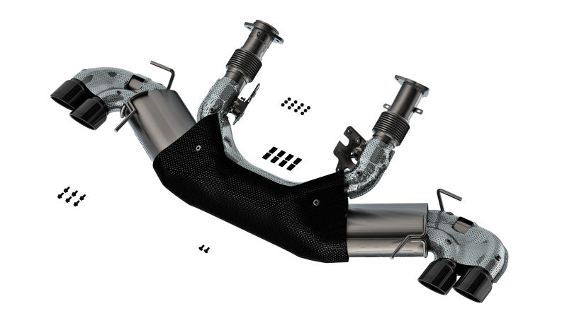 Borla 140841BC ATAK Cat-Back Exhaust System for 2020-2026 Chevrolet Corvette C8 6.2L V8 Automatic, Without NPP Valves