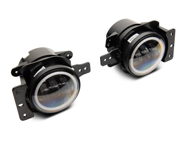 Raxiom Axial Series LED Fog Lights with Halo for 2007-2023 Jeep Wrangler and 2020-2023 Gladiator