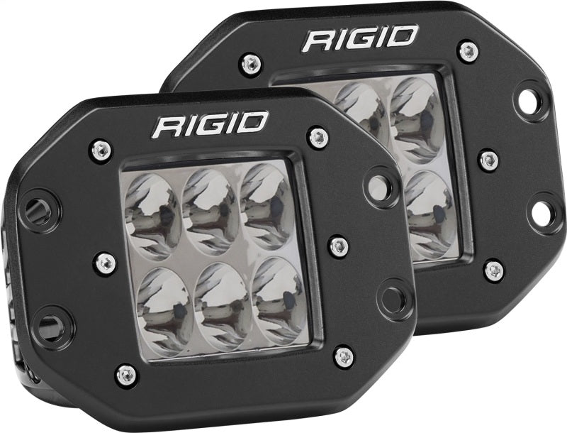 Rigid Industries D-Series PRO D2 Flush Mount Driving Light Pair, Part Number RIG512313