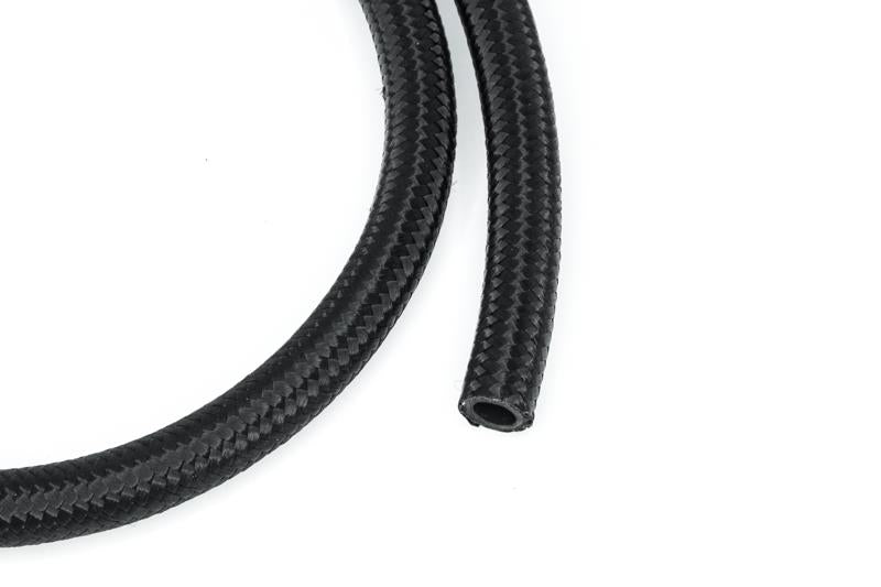 DeatschWerks 8AN Black Nylon Braided CPE Fuel Hose, 20 Feet - DWK6-02-0816-20