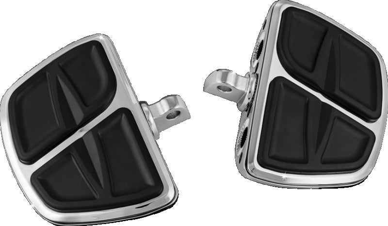 Kuryakyn Kinetic Mini Boards with Adapter, Chrome - Part 7610