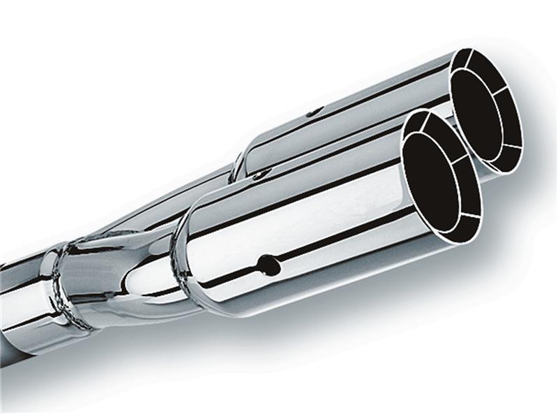 Borla BOR20203 Universal Polished Dual Round Intercooled Exhaust Tip
