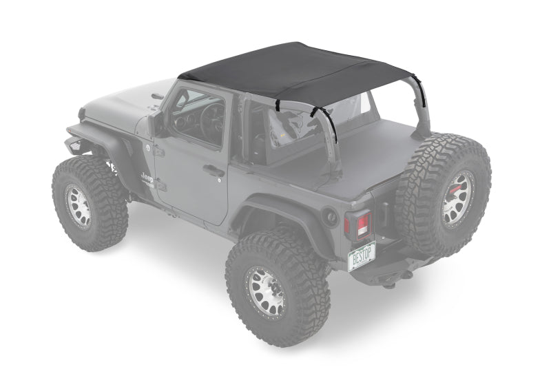 Bestop Header Safari Bikini for Jeep Wrangler JL 2-Door (2018-2023) - Black Diamond