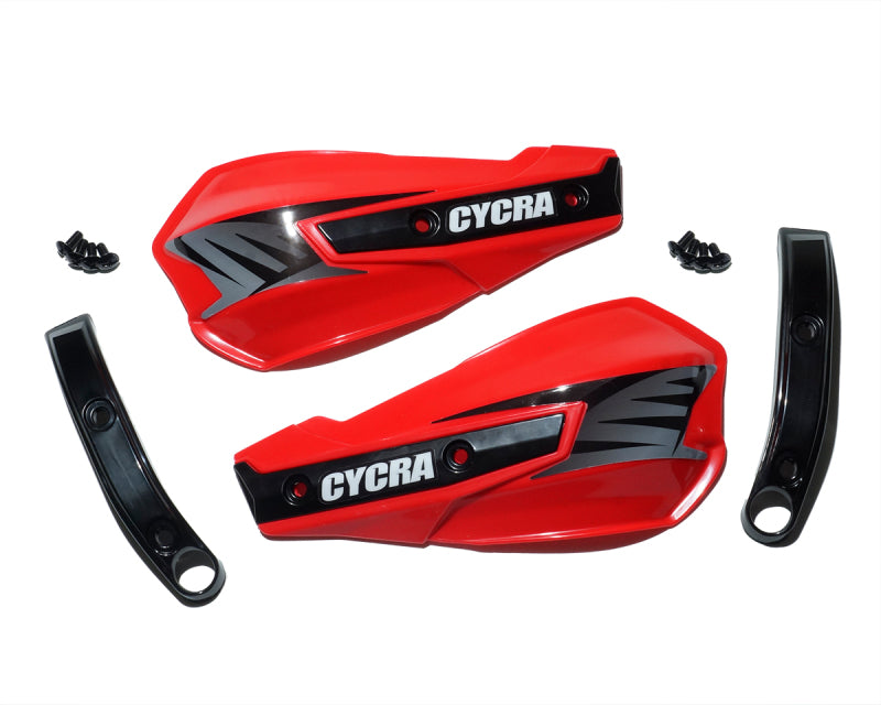 Cycra Vortex Replacement Hand Shields with Abrasion Guards - Red, Part Number CYC-1029-32