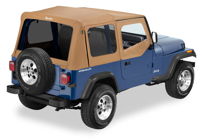 Bestop Replace-A-Top for Jeep Wrangler YJ 1988-1995 with Spice Sailcloth and Tinted Windows - Part No. bes79123-37