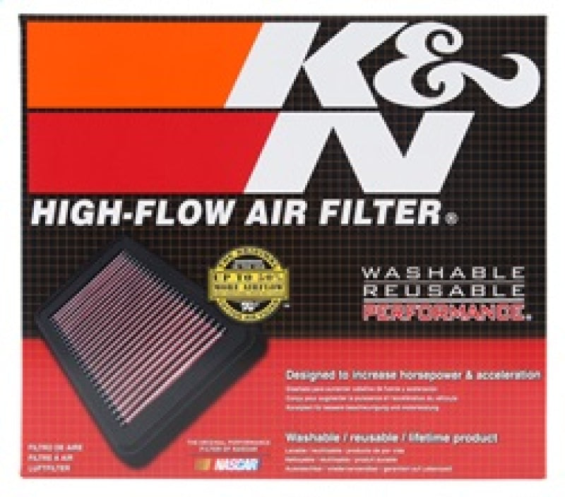 K&N Engineering 33-2428 High-Flow Replacement Air Filter for BMW 535i, X5, and X6