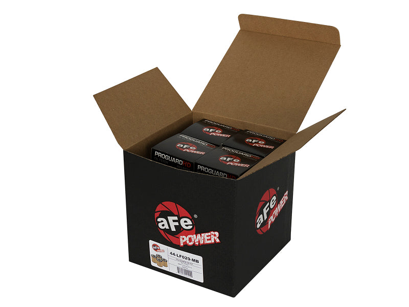 aFe Pro GUARD D2 Oil Filter 06-19 BMW 3.0L Turbo N54/N55, Part Number afe44-LF029-MB, 4-Pack