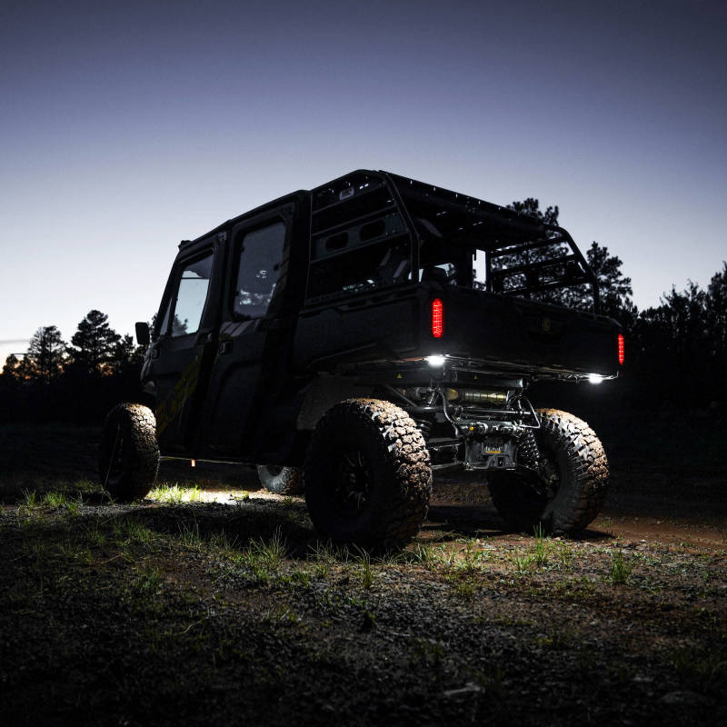 KC HiLiTES Cyclone V2 2in. LED Accessory Light 5w Flood Beam (Single) - Clear Lens