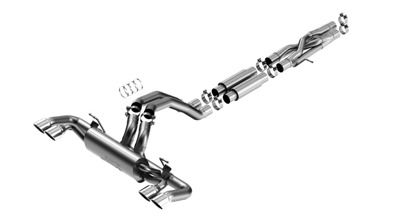 Borla 140892 S-Type Cat-Back Exhaust System for 2021-2025 Jeep Wrangler Rubicon 392 and 2026 Wrangler Moab 392 6.4L V8