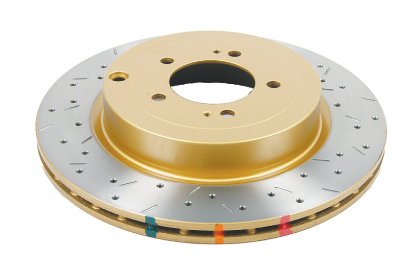 DBA 42225XS 4000 Series XS Rear Drilled and Slotted Brake Rotor for Mitsubishi Lancer