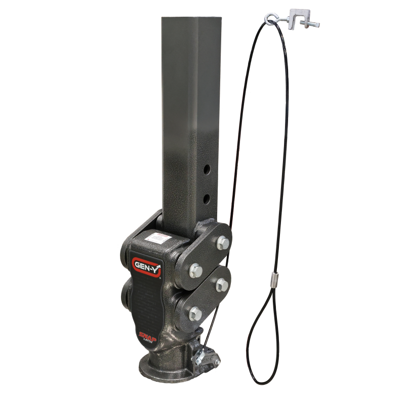 Gen-Y Spartan Torsion-Flex Gooseneck Hitch with SnapLatch Coupler - 2.5 Inch Offset, 4 Inch Square Tube, 2-5/16 Inch Coupler, 4.5K Towing Capacity