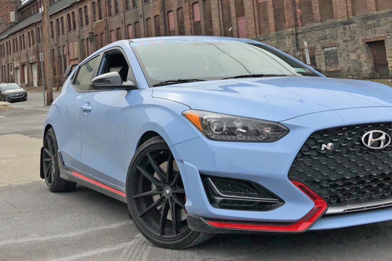 Rally Armor 2019+ Hyundai Veloster N UR Black Mud Flap w/ Silver Logo