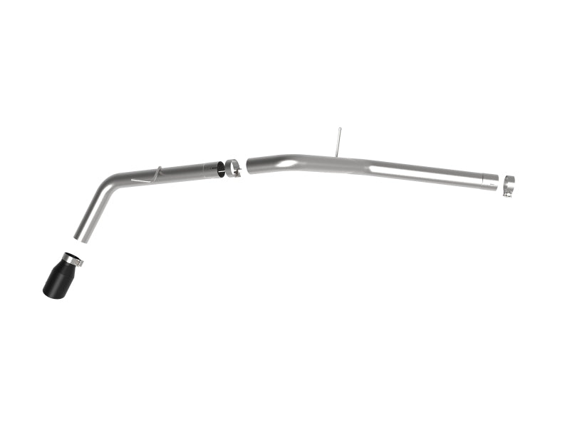 aFe POWER Apollo GT Series Axle-Back Exhaust with Black Tip, Part Number 49-43114-B, for 2019-2022 Ford Ranger 2.3L