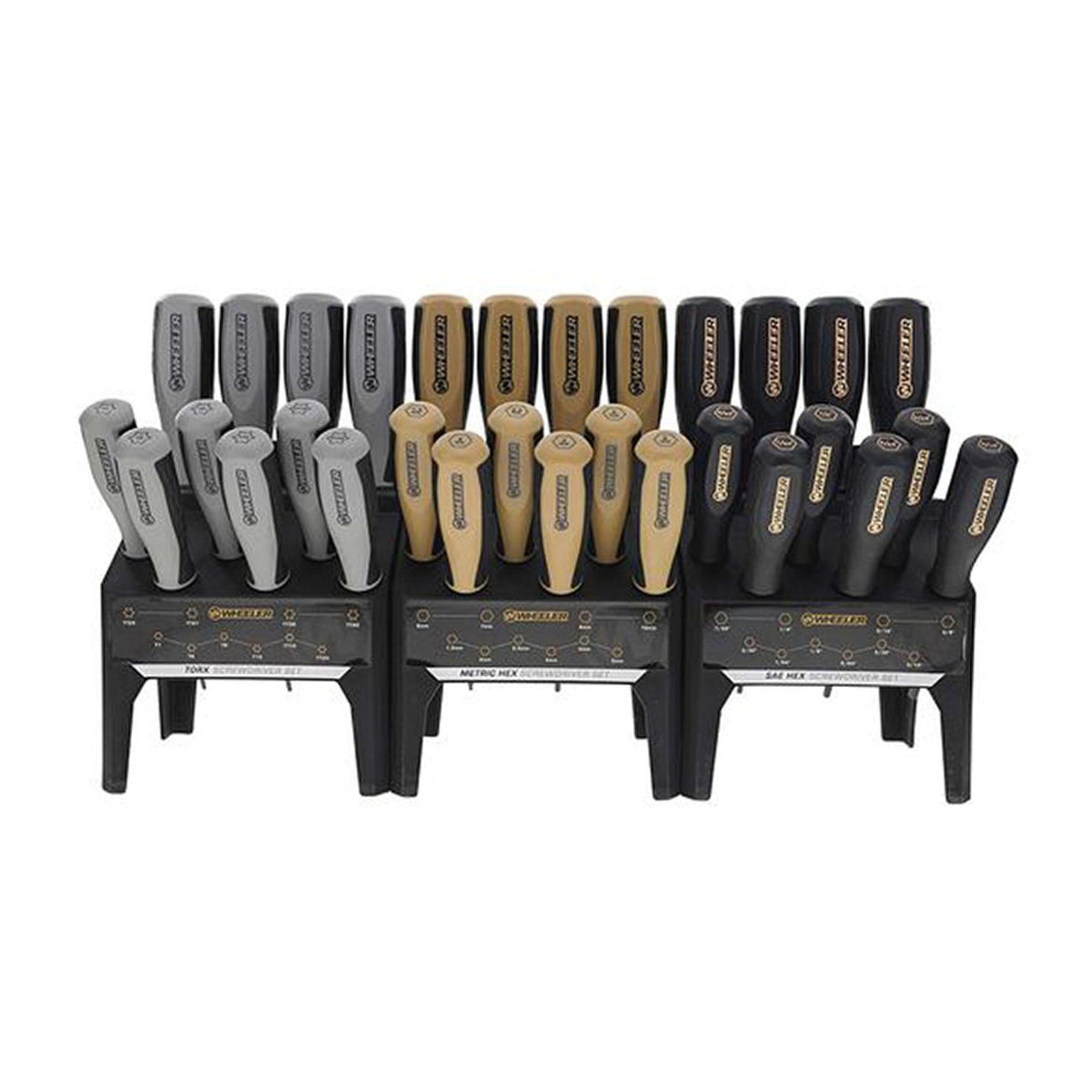 BTI Wheeler 30-Piece Hex and Torx Benchtop Screwdriver Set