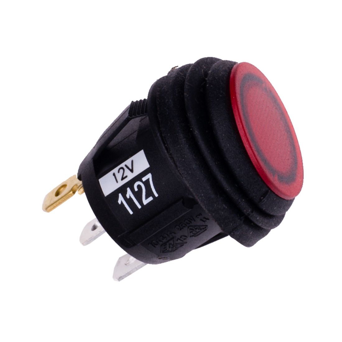 Rigid Industries - 40191 - Electrical Switch - 2 Position Rocker Switch Red