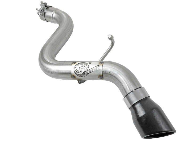 aFe POWER MACH Force-Xp 409 Stainless Steel Axle-Back Hi-Tuck Exhaust System with Black Tip, Part Number 49-48070-1B, for 2018–2026 Jeep Wrangler JL