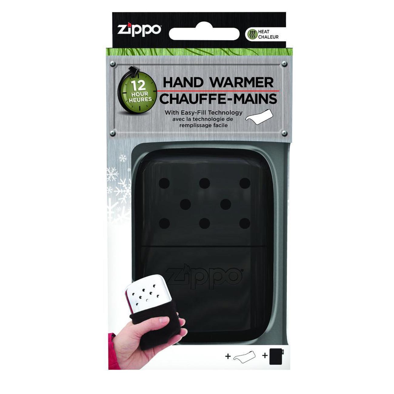 Zippo 40334 12-Hour Refillable Hand Warmer, Black Matte