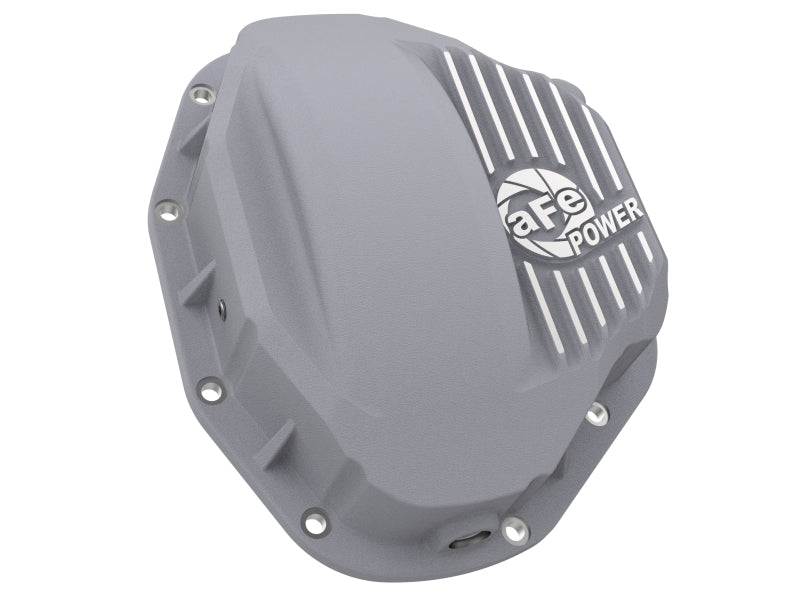 aFe Street Series Rear Differential Cover Raw with Machined Fins, Part Number 46-70030