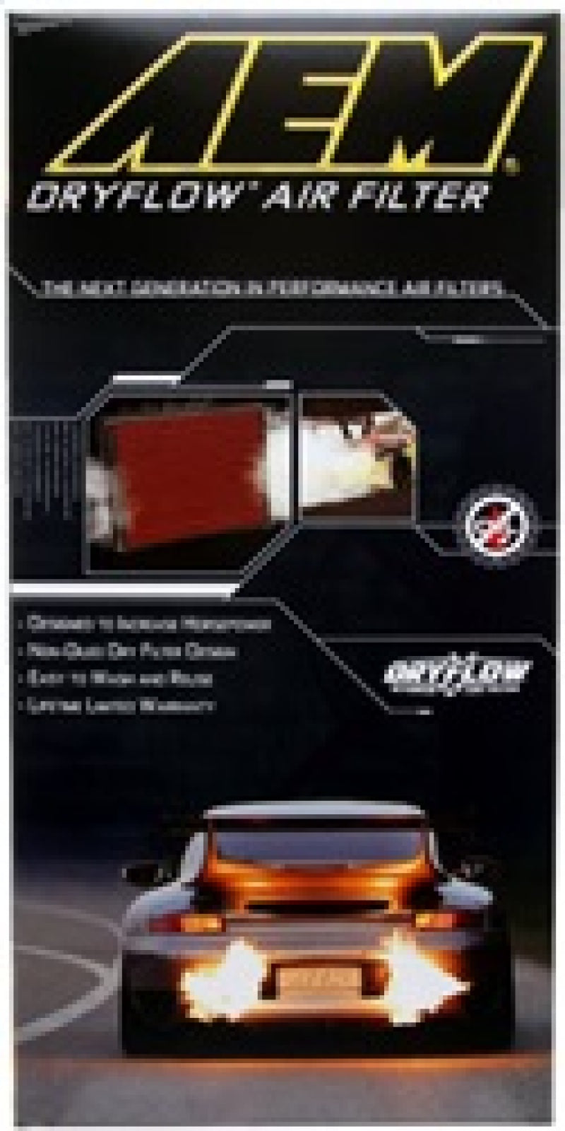 AEM Induction DryFlow Air Filter 28-20281 for Toyota Tundra, FJ Cruiser and Tacoma