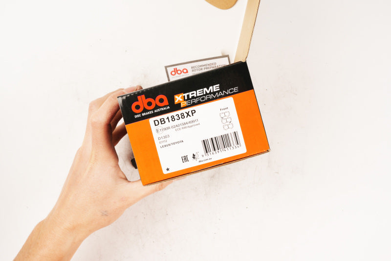 DBA DB1838XP Xtreme Performance Front Brake Pads for Toyota Tundra and Lexus LX570