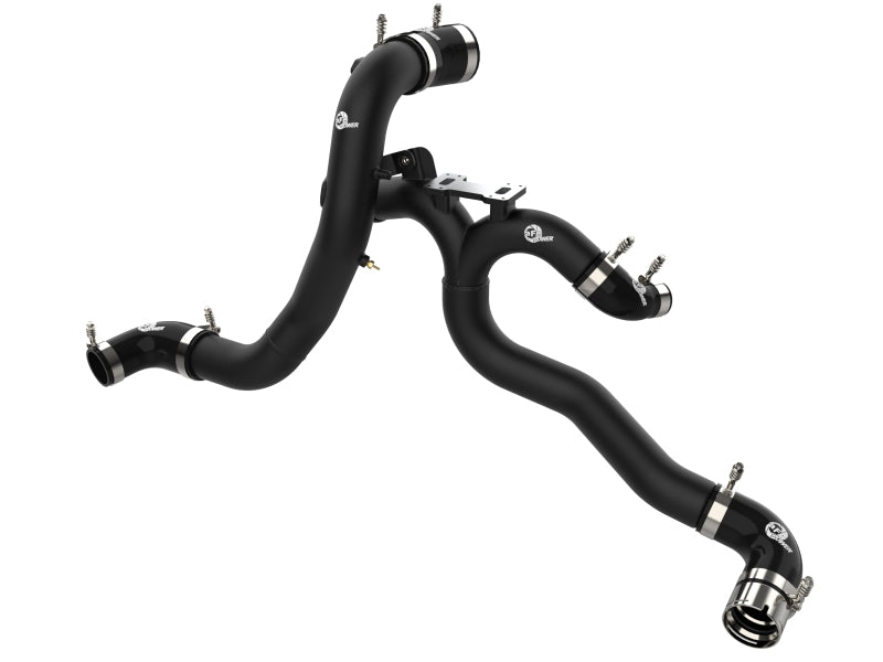 aFe BladeRunner Aluminum Hot and Cold Charge Pipe Kit, Black, 46-20504-B