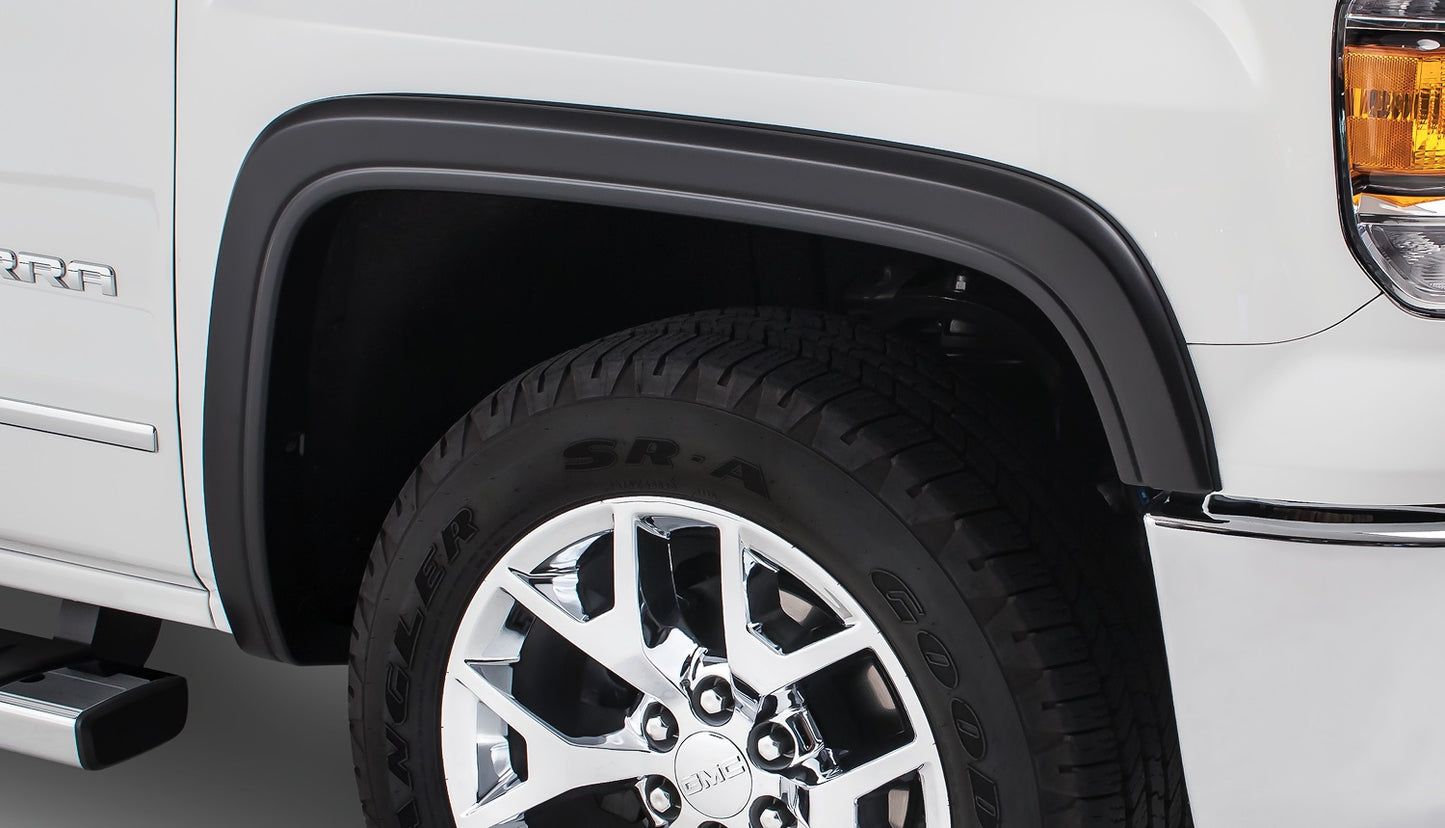 Bushwacker - 40922-02 - Fender Flare -  40922-02 Black OE-Style Smooth Finish 4-Piece Fender Flare Set for 2007-2011 GMC Yukon (Excludes Denali) - P/N: 40922-02