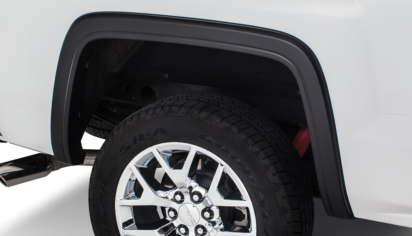Bushwacker - 40922-02 - Fender Flare -  40922-02 Black OE-Style Smooth Finish 4-Piece Fender Flare Set for 2007-2011 GMC Yukon (Excludes Denali) - P/N: 40922-02