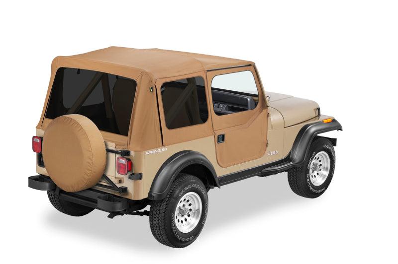Bestop A-Top for OEM Jeep Wrangler YJ 1988-1995 – Spice with Tinted Windows and Door Skins Included