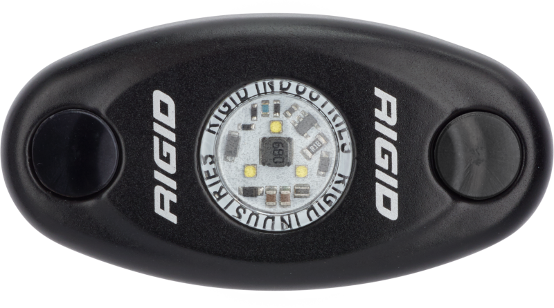 RIGID Industries A-Series LED Accessory Light, Black, Low Strength Natural White, RIG480023