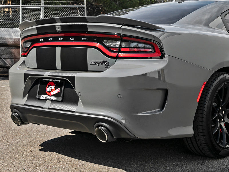 aFe MACH Force-Xp 4-1/2-Inch Carbon Fiber Exhaust Tips, Part 49C32068-C, 2015-2022 Dodge Charger Hellcat