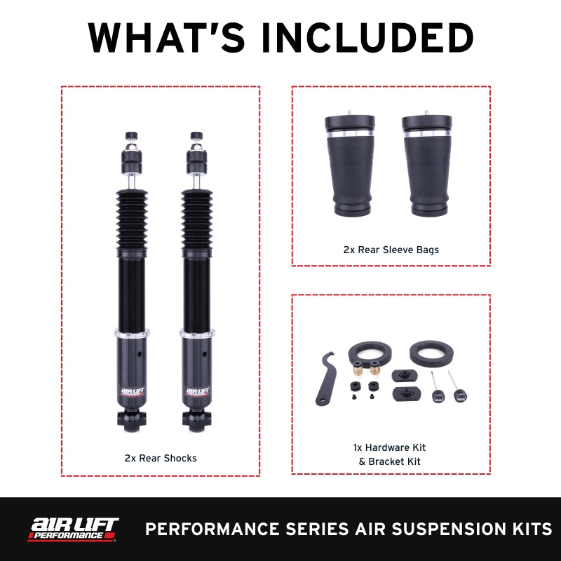 Air Lift Performance 76515 Rear Air Suspension Kit for 2005-2014 Ford Mustang