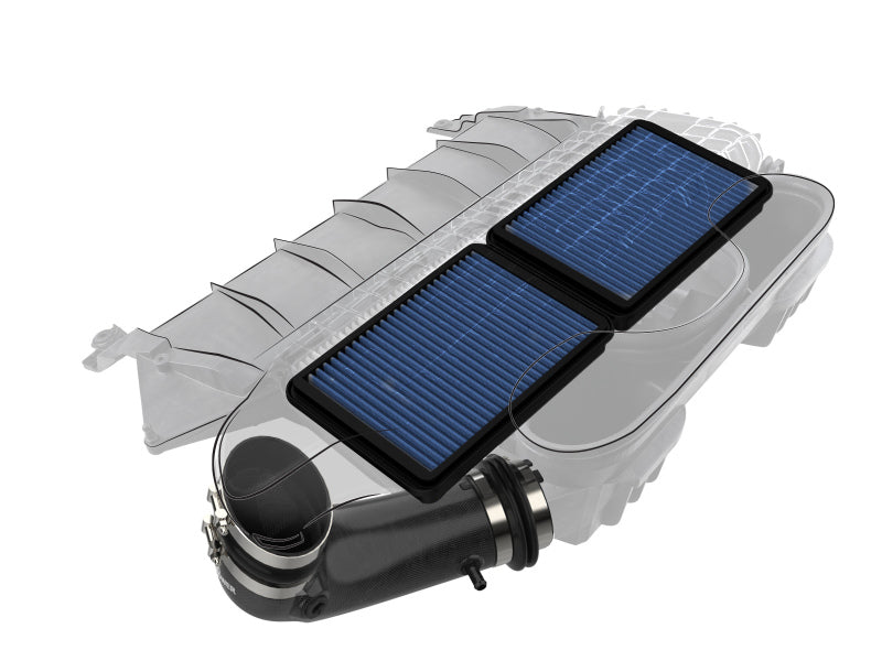 aFe Super Stock Carbon Fiber Pro 5R Induction System for 2021-2024 Ram 1500 TRX 6.2L V8, Part Number 55-10014RC