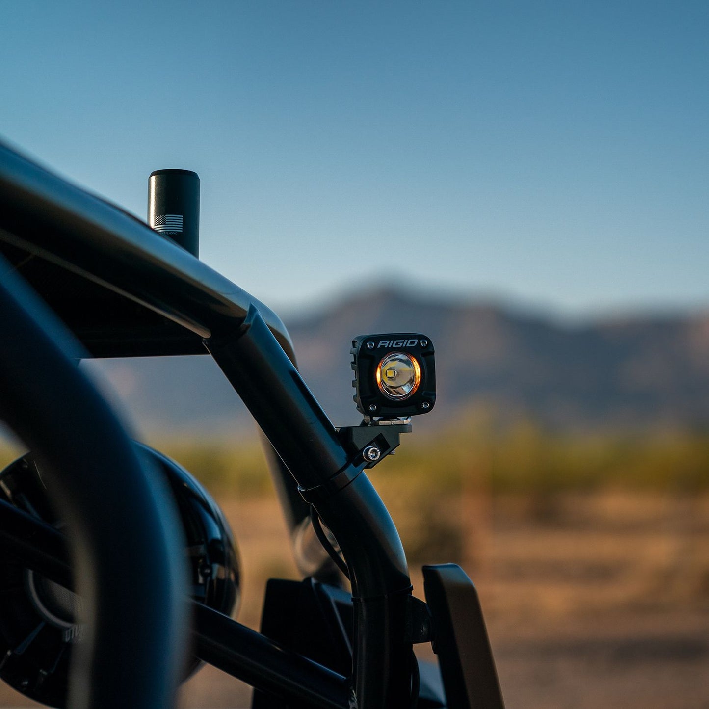 Rigid Industries - 41650 - A Pillar Light Mount - Side-by-Side Revolve A-Pillar Light Kit