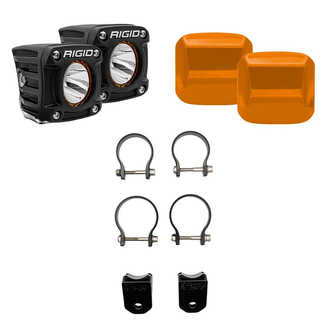 Rigid Industries - 41650 - A Pillar Light Mount - Side-by-Side Revolve A-Pillar Light Kit