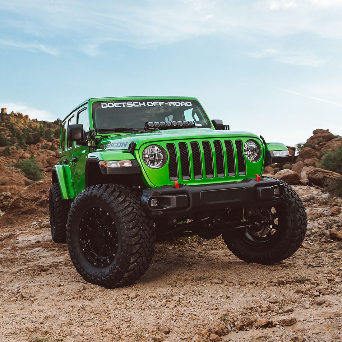 Rigid Industries - 41658 - Mounting Brackets(Lighting) - 18-Pres Jeep Wrangler JL Cowl Mount Tall Standoff Kit