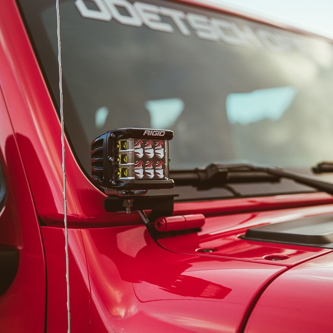 Rigid Industries - 41659 - Mounting Brackets(Lighting) - 2018 Wrangler JL A-Pillar Mount