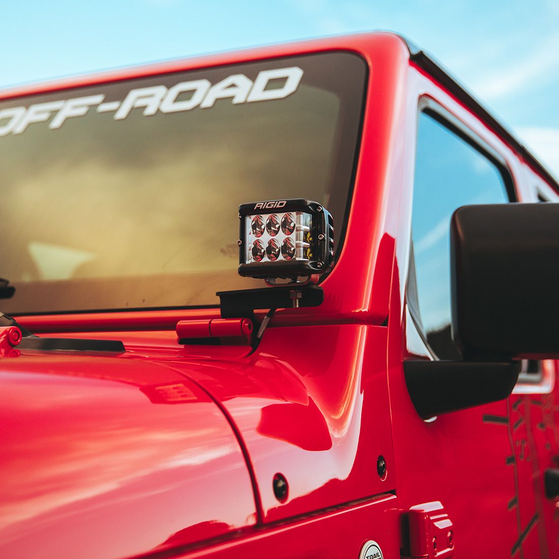 Rigid Industries - 41659 - Mounting Brackets(Lighting) - 2018 Wrangler JL A-Pillar Mount