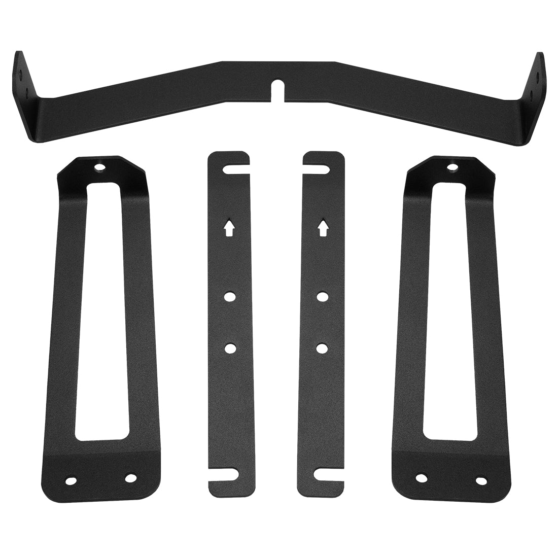 Rigid Industries - 41675 - Mounting Brackets(Lighting) - 2018+ Ford F-150 Grille Mount Fits 2 RIGID 6 Inch SR-Series LED Light Bars