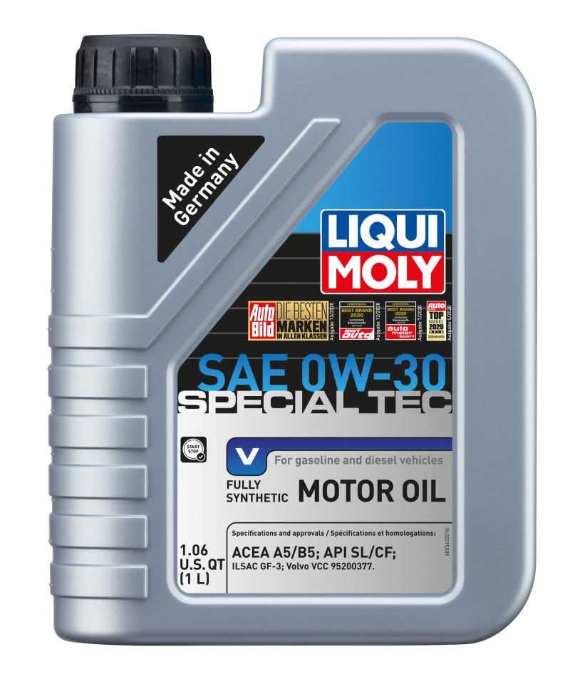 LIQUI MOLY 1L Special Tec V Motor Oil 0W30 - Case of 6