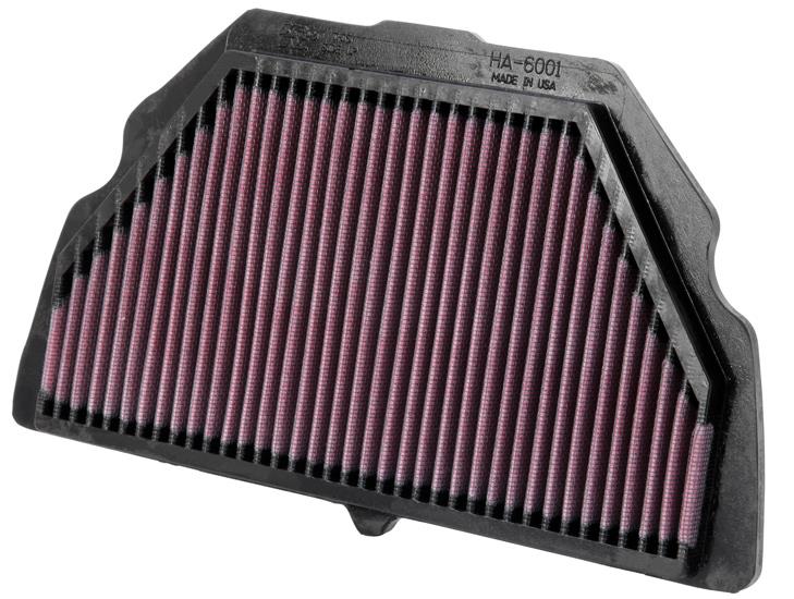 K&N Engineering HA-6001 High-Flow Replacement Air Filter for 2001-2006 Honda CBR600F F4i