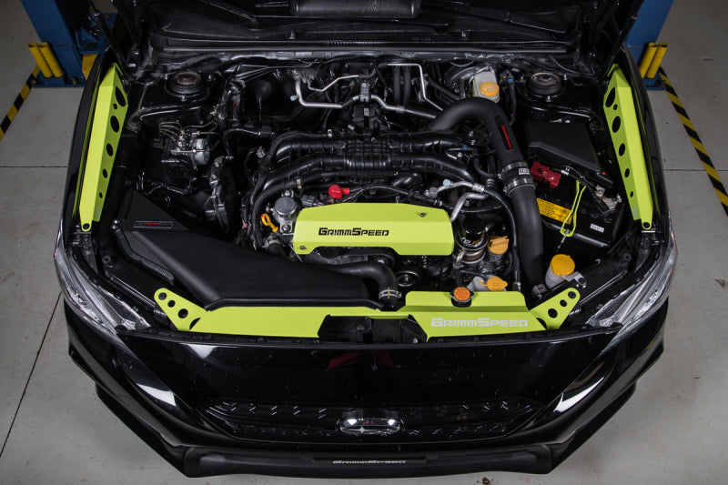 Grimm Speed Subaru Impreza/WRX/STI/Legacy/Forester/Baja/BRZ Lightweight Battery Tiedown- Neon Green