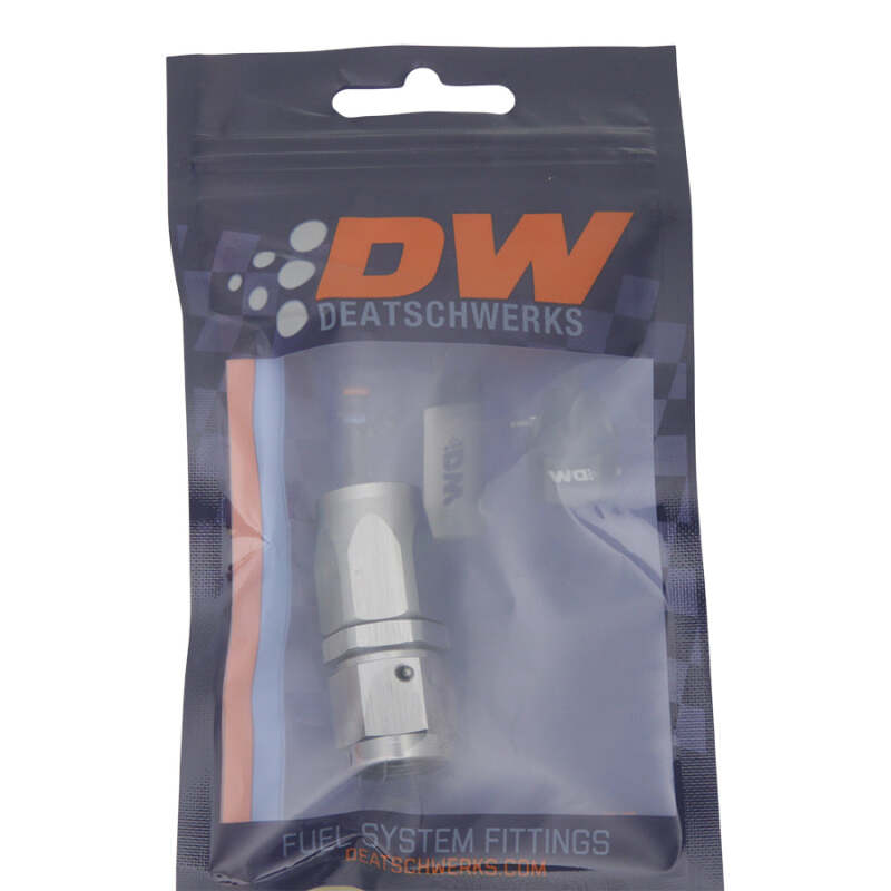 DeatschWerks 6AN Female Swivel Straight Hose End for CPE, DWK6-02-0801