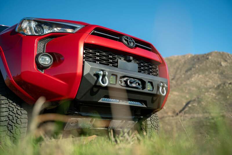 DV8 Offroad Centric Series Winch Front Bumper for 2014-2024 Toyota 4Runner, Part Number dveFBTF3-02