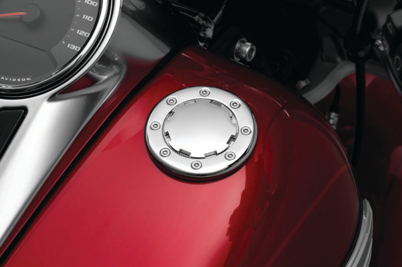 Kuryakyn 7434 Vented Flush-Mount Gas Cap, Chrome