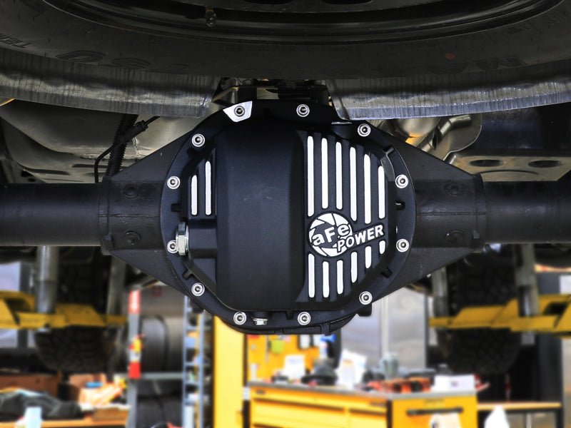 aFe Power Pro Series AAM 9.5/9.76 Rear Differential Cover with Machined Fins, Black - GM Silverado/Sierra 1500