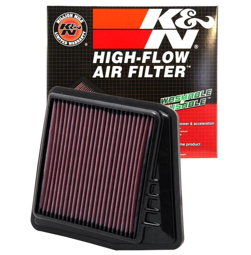 K&N Engineering 33-2430 High-Flow Replacement Air Filter for 2009-2014 Acura TSX 2.4L 4-Cylinder