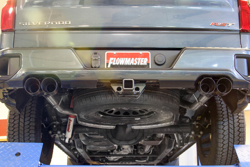 Flowmaster American Thunder Cat-Back Exhaust System for 2019-2026 GM Silverado & Sierra 1500 with 5.3L Engine - Quad Tips