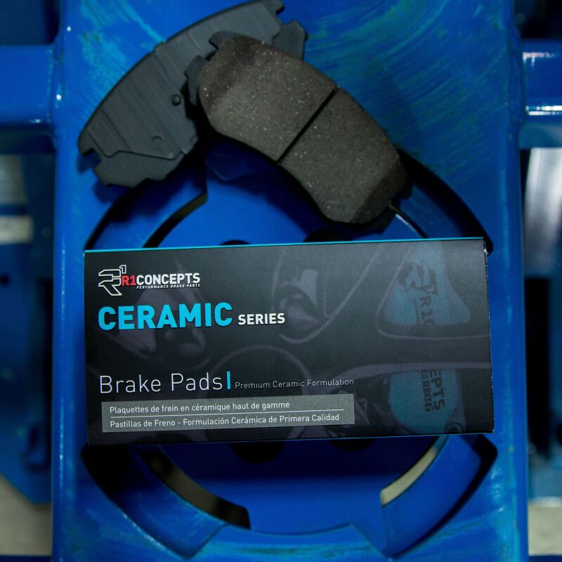 R1 Concepts Ceramic Brake Pads for Cadillac CTS and SRX - Rear Fitment